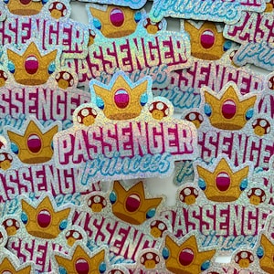 passagier Prinzessin - Laptop Aufkleber - Hydroflask Sticker - Gamer