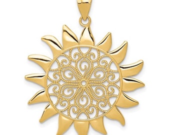1 pc #12 Multi-color Sun Embellishment Oil Slick Sunshine Charms Filigree Hippy Love Jewelry Sun Pendant Charm Stainless Steel