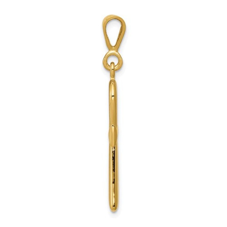 14K Yellow Gold Ankh Cross Pendant Charm