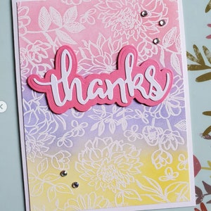 Handmade Thank You Greeting Card