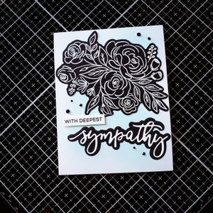 Handmade Sympathy Greeting Card