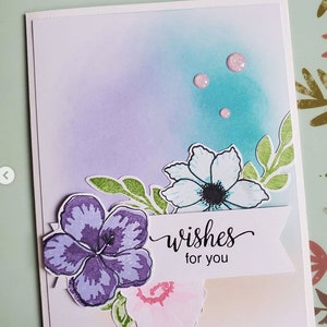 Tarjeta de felicitación de los mejores deseos hecho a mano