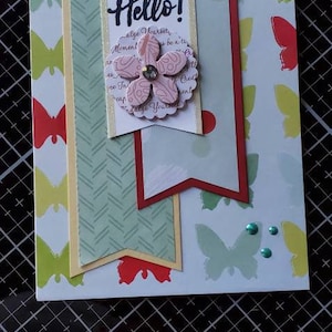 Handmade Hello Greeting Card