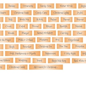 Digital Winter/Christmas Words/Phrases #2