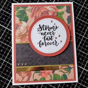 Handmade Encouragement/Sympathy Greeting Card