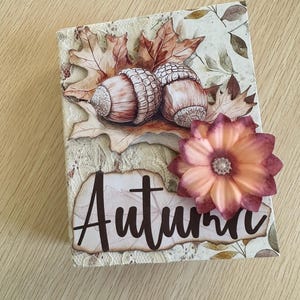 Bellissimo diario autunnale fatto a mano, porta ricordi, album fotografico, album di ritagli
