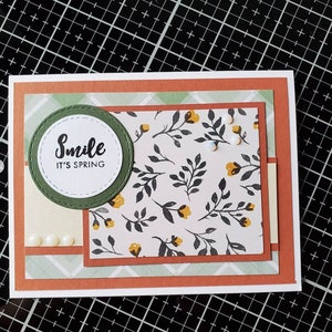Carte de salutation d’encouragement faite à la main