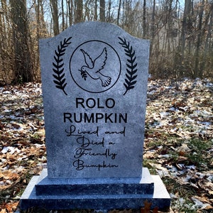 Rolo Rumpkin Freundlicher Bumkin Haunted Mansion Halloween Grabstein
