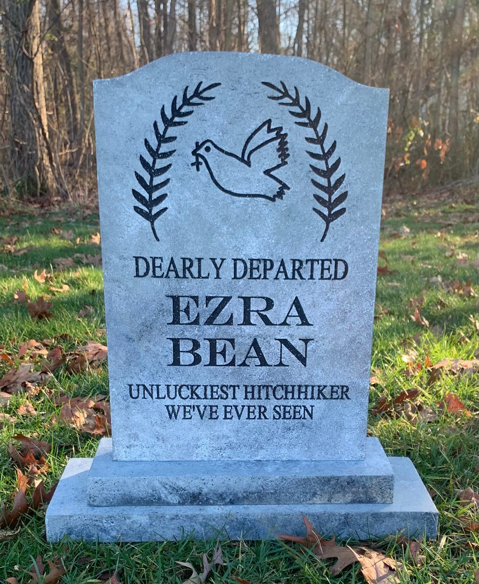 EZRA BEAN Dearly Departed Hitchhiking Ghosts Haunted Mansion