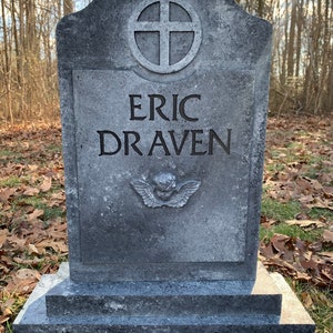 The Crow Eric Draven Full Size Headstone Tombstone Movie Replica