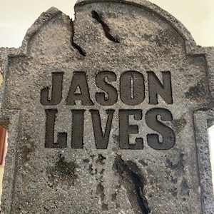 Friday the 13th Jason Lives Part 6 MINI Tombstone Movie Poster Replica