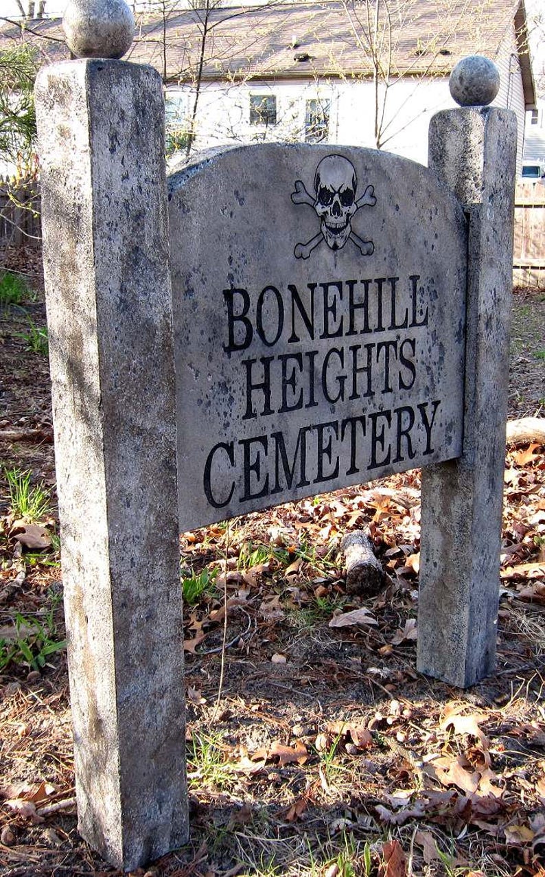Pet Cemetery Sign Halloween Prop CUSTOMIZE IT Cemetery Haunted Etsy