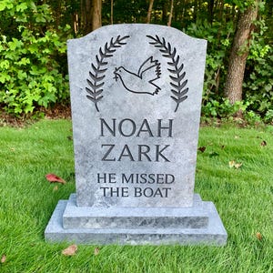 Noah Zark Funny Halloween Tombstone Headstone Cemetery Graveyard Yard Decoration