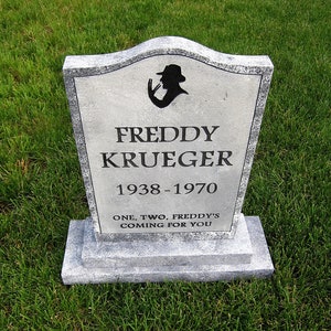 Freddy Krueger Nightmare on Elm Street Halloween Tombstone | Etsy