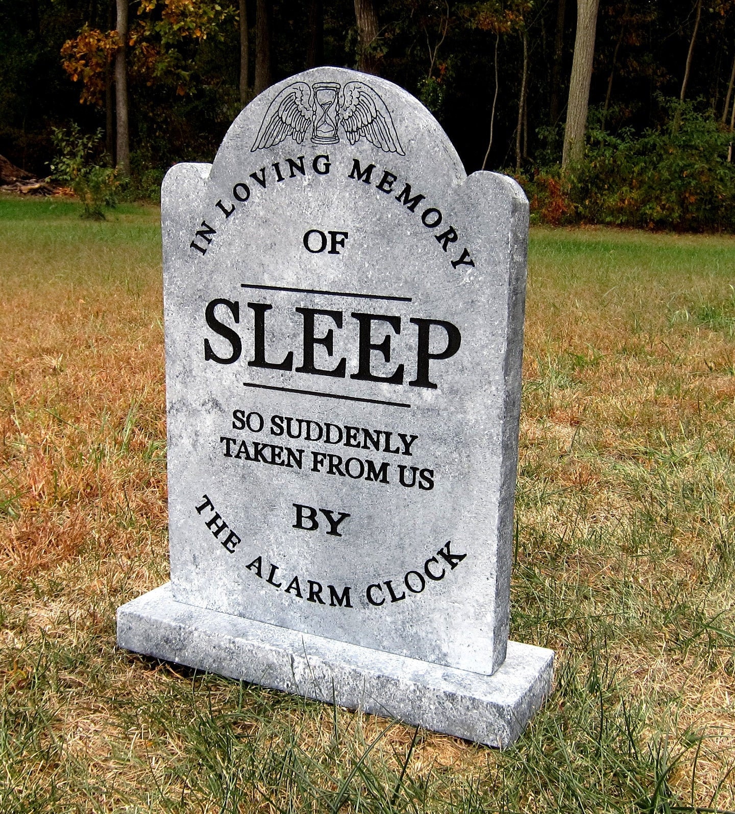 Funny Halloween Headstones 2022 In Memory Of Sleep Halloween Tombstone Prop Etsy India