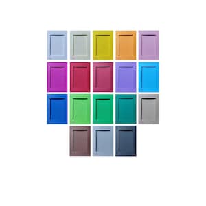 Tarjetas plegables de tres pliegues para punto de cruz, ventana rectangular, incluye sobre.