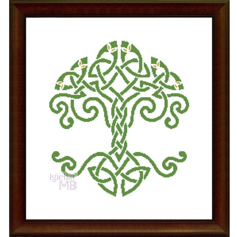 Celtic Tree (2395) Cross Stitch Pattern Pdf Chart Religious Gift ...