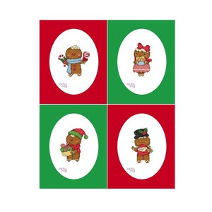 Ginger cookies (932) digital cross stitch chart instant download christmas ginger