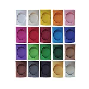 Three Fold Aperture Cards for Cross Stitch 4.13 x 5.90 In(10,5x15cm)with OVALwindow 3.34 x 4,13 in (8,5x10,5cm)Cross Stitch Cards,aniversary