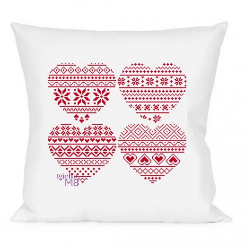 Fair Isle Cardigan - Heart main image 1