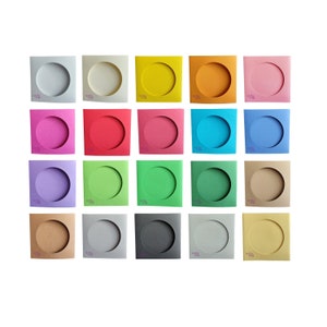Karty z trzema otworami do haftu krzyżykowego 5,91 x 5,91 cala (15 x 15 cm) z okienkiem CIRCLE 4,33 cala (11 cm) Karty do haftu krzyżykowego,