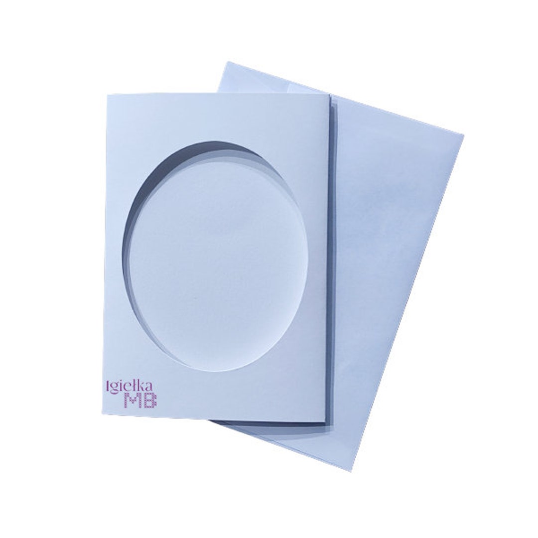 10x Whitethree Fold Aperture Cards for Cross Stitch 4.13 X 5.90 In10