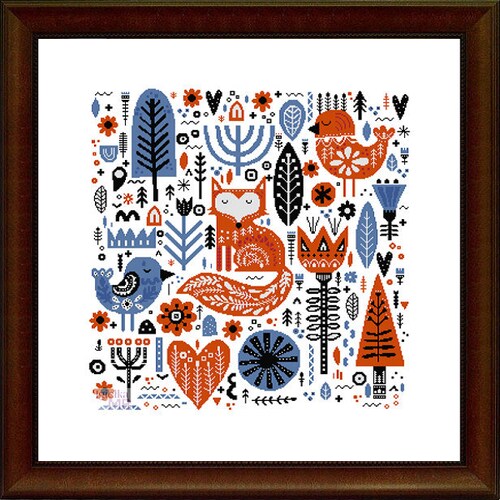 Hawaiian Flowers Digital Cross Stitch Chart Pdf Pattern