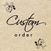 Custom Order for John