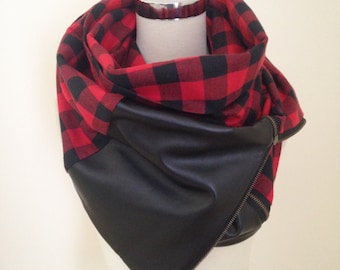 Lumberjack Zipper Scarf