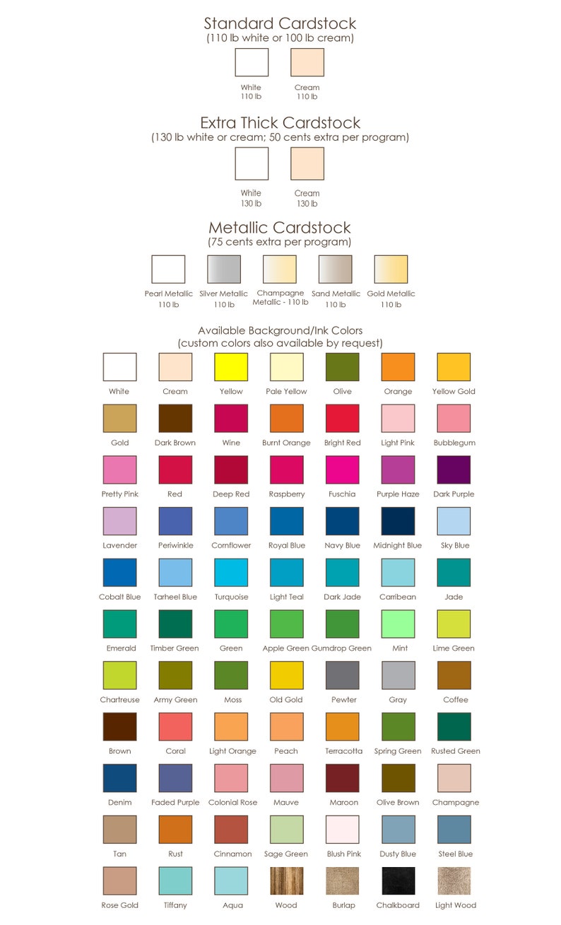 a poster with different colors of paint