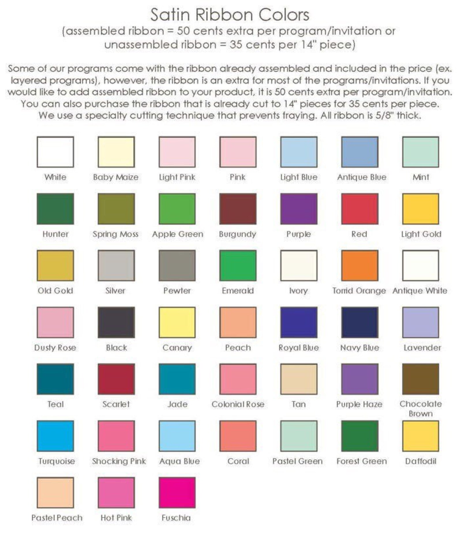 Ribbon Option - Etsy