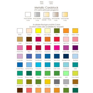 a poster with different colors of paint