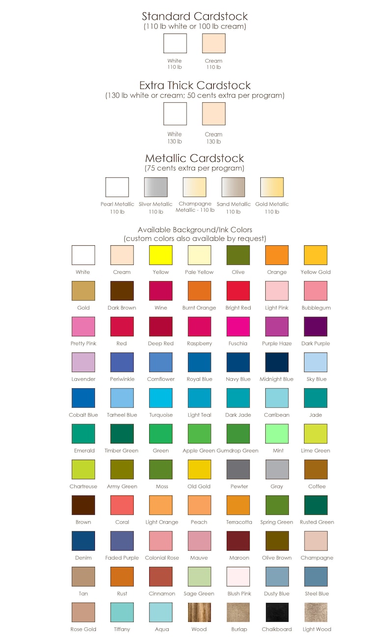 a poster with different colors of paint