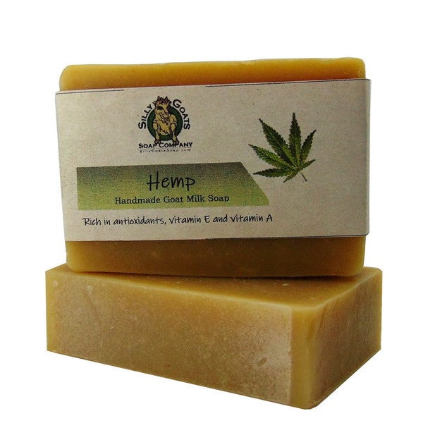 Hemp Soap, Hemp Goat Milk Soap, Hemp (unscented) Goat Soap