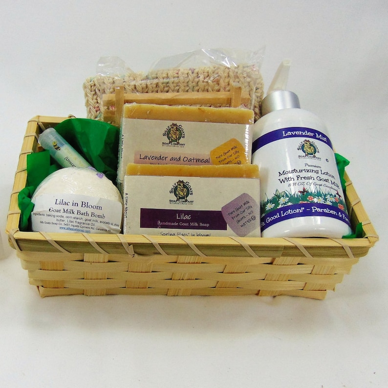 Goat Soap Gift Basket Gift Delivery Unique Gift Basket