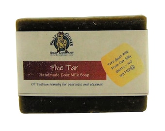 Pine Tar Goat Milk Soap, Tar Soap, Pine Tar, Black Tar Soap, Goat milk Tar Soap, Pine Goat Milk Soap, Eczema Soap, Soap, Psoriasis Soap,