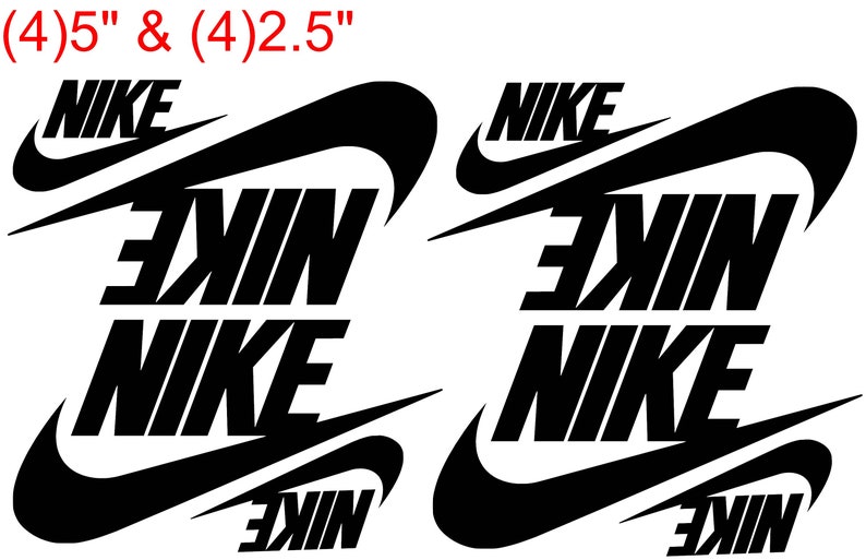 Assorted Nike Swoosh Theme Vinyl Decals Labels Stickers for Etsy