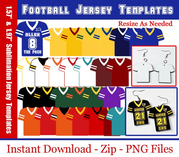 Ss HOCKEY JERSEY SUBLIMATION Blanks Earrings Team Gear Cute