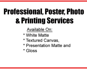 Professional Poster Printing Services  for Your Craft Projects Standees Art Work and more - by MyeFavors