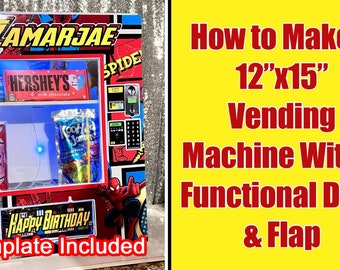 12 "x 16" Super Spidey Verkaufsautomaten Vorlage Bearbeitbar in Canva und Photoshop Sofortiger Download - DIY Video inklusive