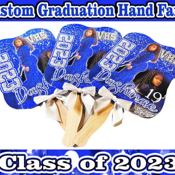 Custom Hand Held Graduation Fans Make Your Own Hand Held Graduation Fans
