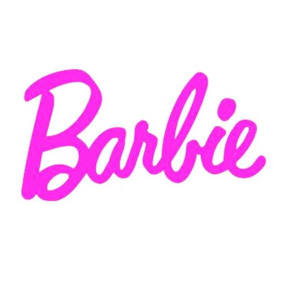 2 PER SHEET BARBIE CHOOSE YOUR NAME VINYL WALL STICKER VARIOUS SIZES