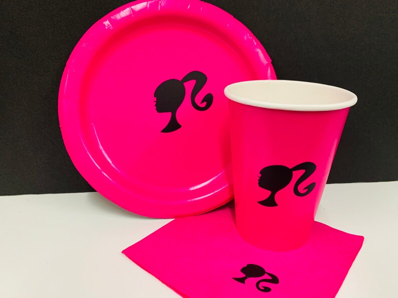 12/12/12 African American Barbie Paper Cake Plates Napkins | Etsy