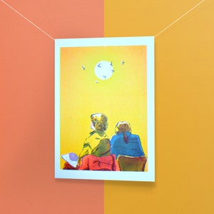 Patience - A5 riso-print in 3 kleuren - helder en kleurrijk