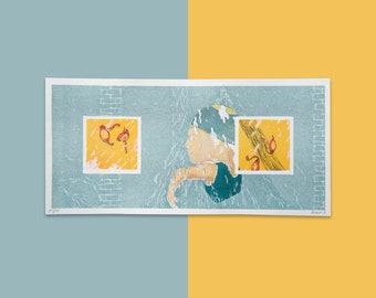 Gafas - Impresión Riso en 3 colores