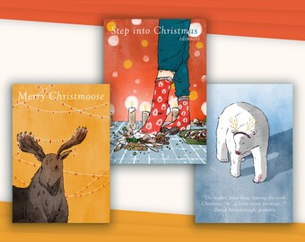 Surtido de tarjetas navideñas (paquete de 3)