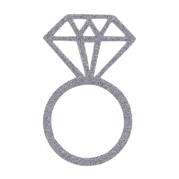 DIAMOND RING Iron On Design for Engagement Party, Bridesmaid, Bridal, Flower Girl Clothing, Princess Party Clothes or Dress Up