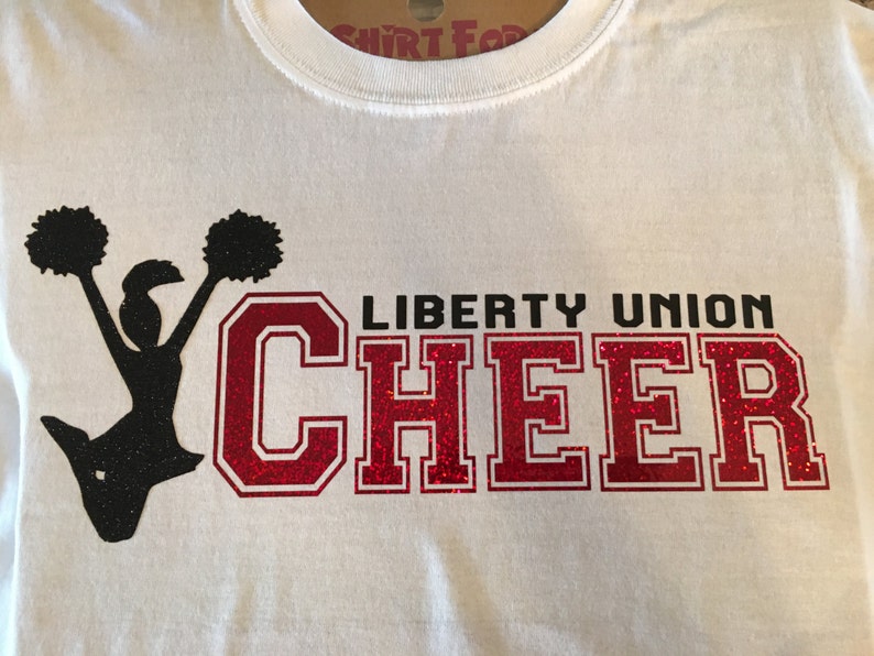 CHEERLEADING Iron on Design Cheerleader Themed Clothing Etsy