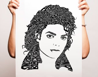 Michael Jackson Type Print