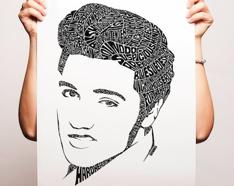 Elvis Presley Type Print
